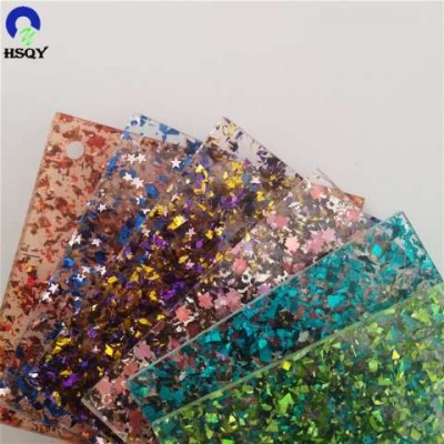 Top Grade Decorative Acrylic  Glitter Acrylic Sheet for Ornament Door